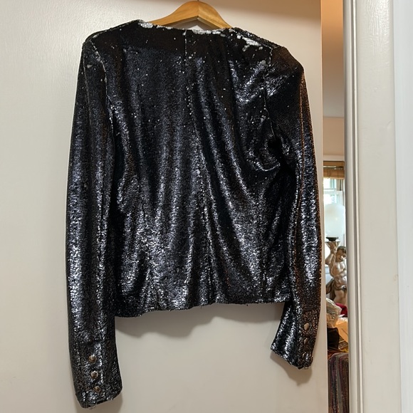 IRO black sequined black bomber jacket Size40 - Picture 6 of 8